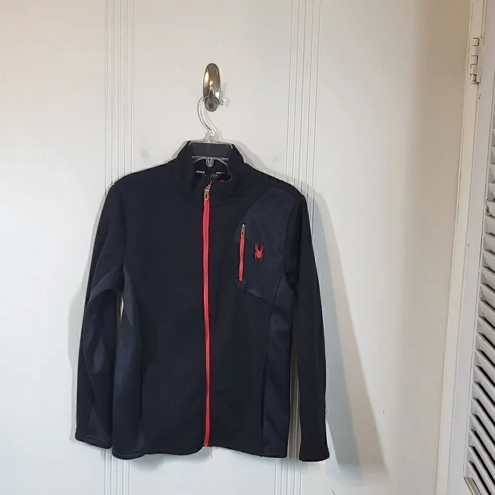 Spyder Youth Boys Black Jacket